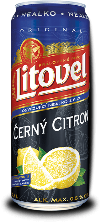 Litovel Černý Citron Nealko