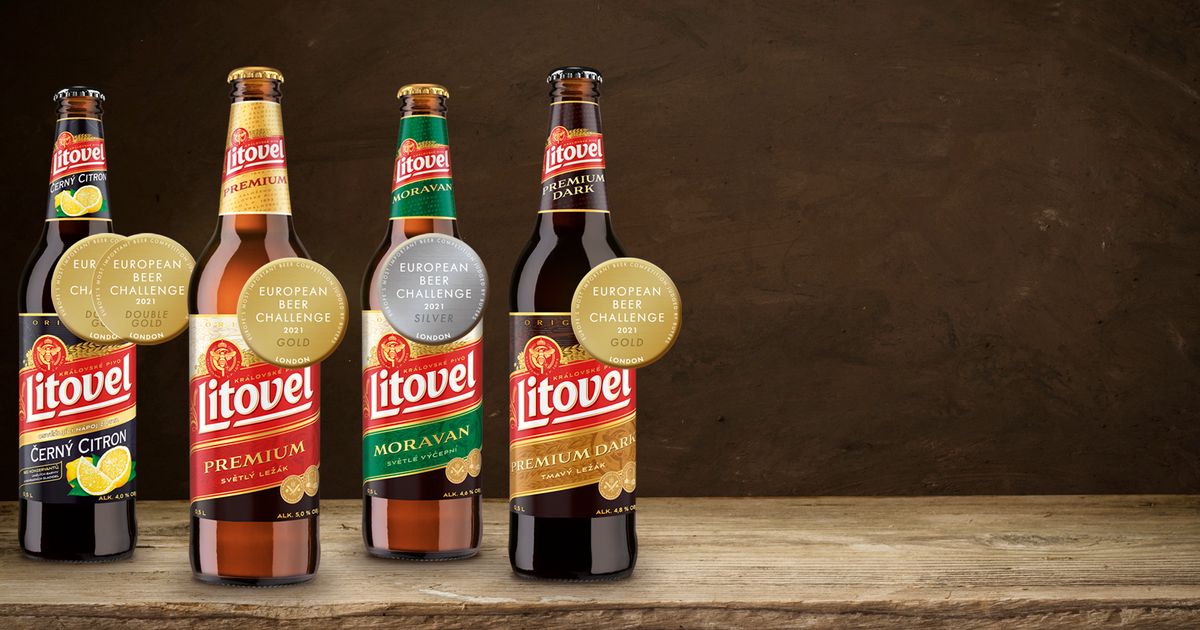 A pale and dark lager from Litovel Brewery are among the best European