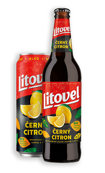 Litovel Černý Citron alko